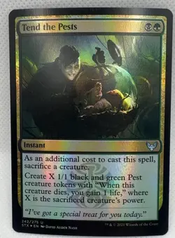 Tend the Pests 242 Strixhaven: School of Mages Foil U NM MTG Card - Image 1