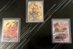 Emboar / Pignite / Tepig Set – White Flare (JP) – Mint Condition Pokemon Cards - Image 1
