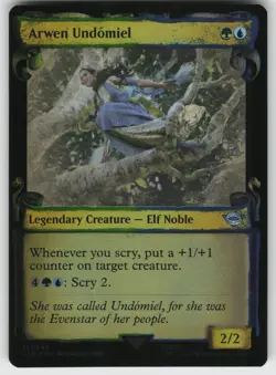 Arwen Undomiel (Showcase Scrolls) Foil U Universes Beyond: LotR MTG - Image 1