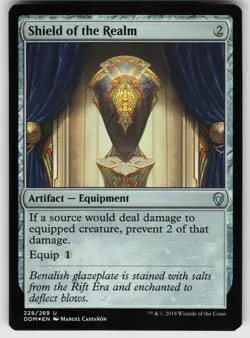 Shield of the Realm Foil U Dominaria 228 MTG - Image 1