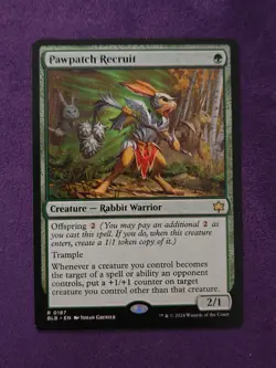 Pawpatch Recruit #187 (NM) Bloomburrow BLB Magic MTG - Image 1