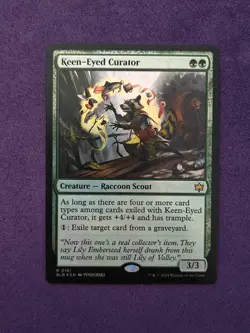 Keen-Eyed Curator BLB 181 MTG Bloomburrow Rare Foil EN NM - Image 1