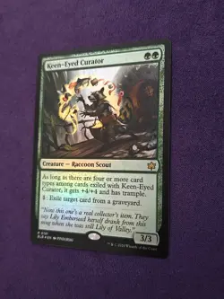 Keen-Eyed Curator BLB 181 MTG Bloomburrow Rare Foil EN NM - Image 2