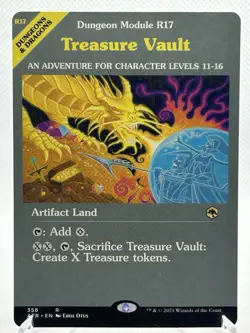 Treasure vault - Dungeons And Dragons Set MTG - Rare - Full Art - Land. - Image 1