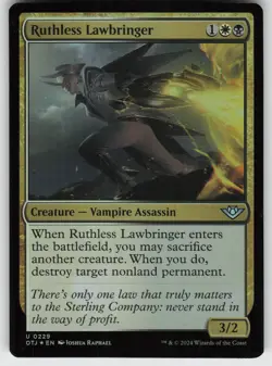 Ruthless Lawbringer Foil U Outlaws of Thunder Junction 229 MTG - Image 1