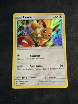 2019 HIDDEN FATES EEVEE 48/68 HOLO Pokemon TCG - Image 1