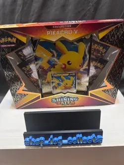 Pokemon TCG Shining Fates Pikachu v Collection Box Factory Sealed - Image 1