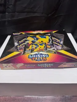 Pokemon TCG Shining Fates Pikachu v Collection Box Factory Sealed - Image 3