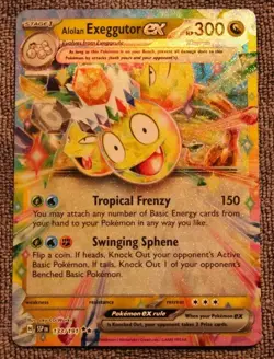 Alolan Exeggutor ex 133/191 Surging Sparks Tera Ultra Rare Holo Pokemon Card - Image 1