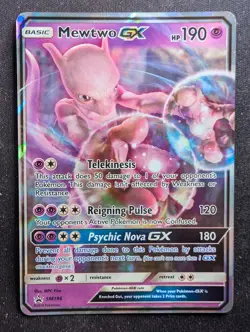 Mewtwo GX - SM196 - SM Black Star Promo (Pokemon - Image 1