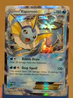 Pokemon Vaporeon EX Generations 24/83 Full Art Holo - Image 1