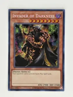 Invader of Darkness IOC-EN111 Invasion of Chaos Unlimited Secret Rare NM - Image 1