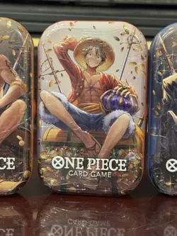 Ace | Luffy | Sabo One Piece Card Game Vol. 2 Mini-Tins FULL SET Set of 3 Sealed - Image 3