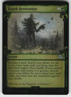 Entish Restoration (Showcase Scrolls) Foil U Universes Beyond: LotR MTG - Image 1