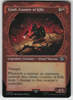 Gimli, Counter of Kills (Showcase) Foil U Universes Beyond: LotR MTG - Image 1