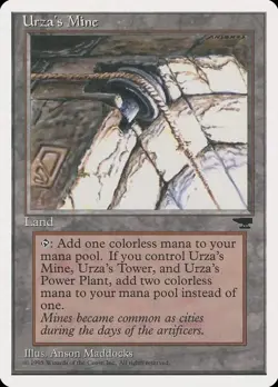 Urza's Mine (Pulley Embedded in Stone) [Chronicles] Near Mint - Image 1