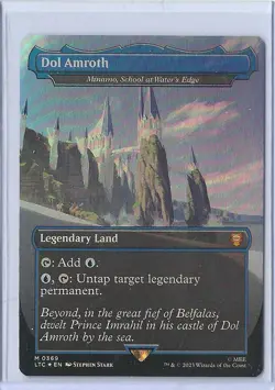 MTG Dol Amroth - Minamo, School at Water's Edge LTC 0369 M NM FOIL - Borderless - Image 1