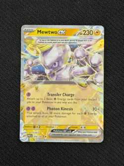 Pokemon TCG SV04: Paradox Rift Mewtwo EX 058/182 - Image 1