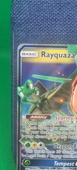 Pokemon TCG Rayquaza GX Celestial Storm 109/168 Holo Ultra Rare Near Mint 2018 - Image 2