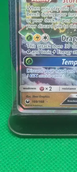 Pokemon TCG Rayquaza GX Celestial Storm 109/168 Holo Ultra Rare Near Mint 2018 - Image 5