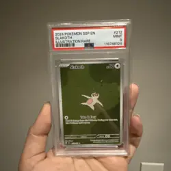 2024 POKEMON SSP EN-SURGING SPARKS ILLUSTRATION RARE #212 SLAKOTH PSA 9 - Image 1