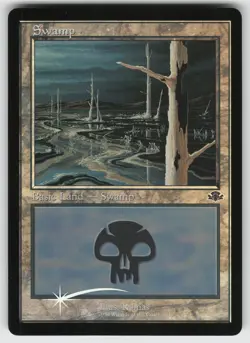 Swamp () (Retro Frame) Foil L Dominaria Remastered 407 MTG - Image 1