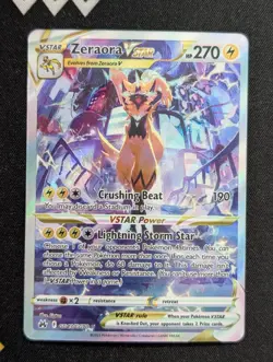 Zeraora VSTAR GG43/GG70 Crown Zenith: Galarian Gallery Pokemon NM Holo - Image 1