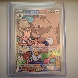 Arven's Greedent 205/182 - Illustration Rare - Destined Rivals - Pokemon TCG NM - Image 1