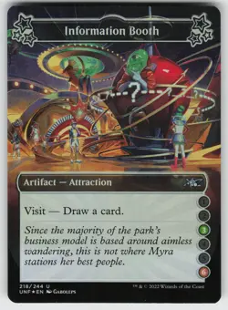 Information Booth (3-6) Foil U Unfinity 218 MTG - Image 1