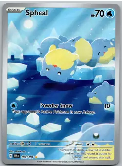 Spheal 199/191 Illustration Rare Surging Sparks Pokemon NM - Image 1