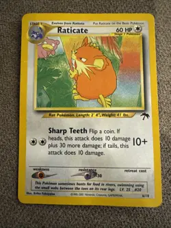 Pokemon Card - Raticate Southern Islands 6/18 Promo - Image 1