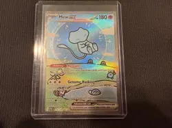 Pokemon Mew EX TCG Paldean Fates Bubble Mew Card 232/091 NM Condition - Image 1