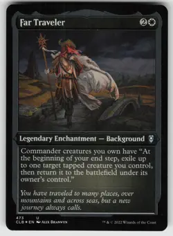 Far Traveler (Foil Etched) U Commander Legends: Battle for Baldur's Gate 473 MTG - Image 1