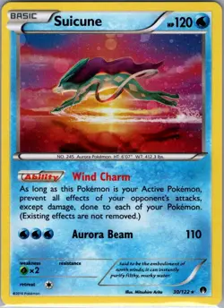 Suicune - 30/122 (Cosmos Holo) 030/122 Blister Exclusives - Pokemon Card - NM - Image 1