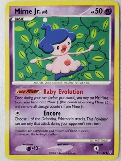 Mime Jr. 115/147 - Supreme Victors Pokemon Card - Miki Tanaka Art - Image 1