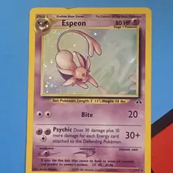 Espeon 1/75 Neo Discovery Holo Pokemon Card LP Condition - Image 1