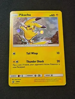 Pikachu SM98 Black Star Promo Pokemon Sun And Moon Holo (LP) - Image 2