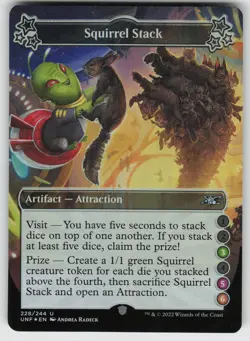 Squirrel Stack (3-5-6) Foil U Unfinity 228 MTG - Image 1