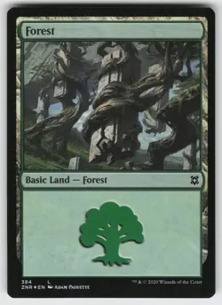 Forest () Foil L Innistrad: Midnight Hunt 384 MTG - Image 1