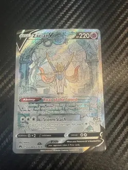 Pokemon TCG Zacian v Crown Zenith: Galarian Gallery GG48/GG70 Holo Ultra Rare - Image 1