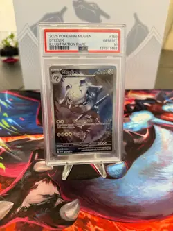 2025 Pokemon Mega Evolution Steelix 150/132 IR PSA 10 - Image 1