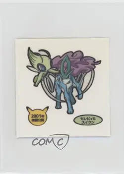 Celebi & Suicune Japanese Daiichi Pokemon Bread Deco Chara Stickers 2007 - Image 1
