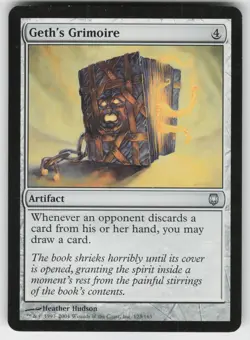 MTG Darksteel #123 Geth's Grimoire Lightly played tcg - Image 1