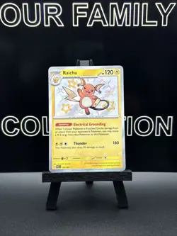 Raichu 132/091 Paldean Fates 2024 SHINY Holo Rare Pokemon Card TCG - Image 1