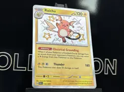 Raichu 132/091 Paldean Fates 2024 SHINY Holo Rare Pokemon Card TCG - Image 4