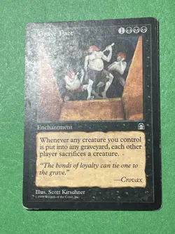 **Grave Pact** ~Stronghold~ MTG: Magic the Gathering, Heavy Play (HP) - Image 2