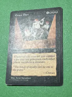 **Grave Pact** ~Stronghold~ MTG: Magic the Gathering, Heavy Play (HP) - Image 3