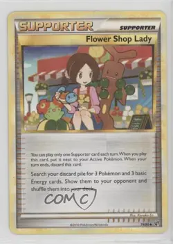 Flower Shop Lady Pokemon HeartGold & SoulSilver Undaunted #74 2010 - Image 1