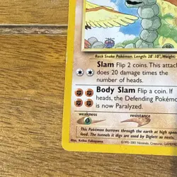 Onix 3/18 WOTC Southern Island Promo Pokemon Card LMP Non Holo - Image 5