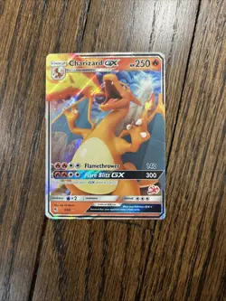 Stage 2 Charizard GX HP250 Flamethrower Pokemon card - Image 1